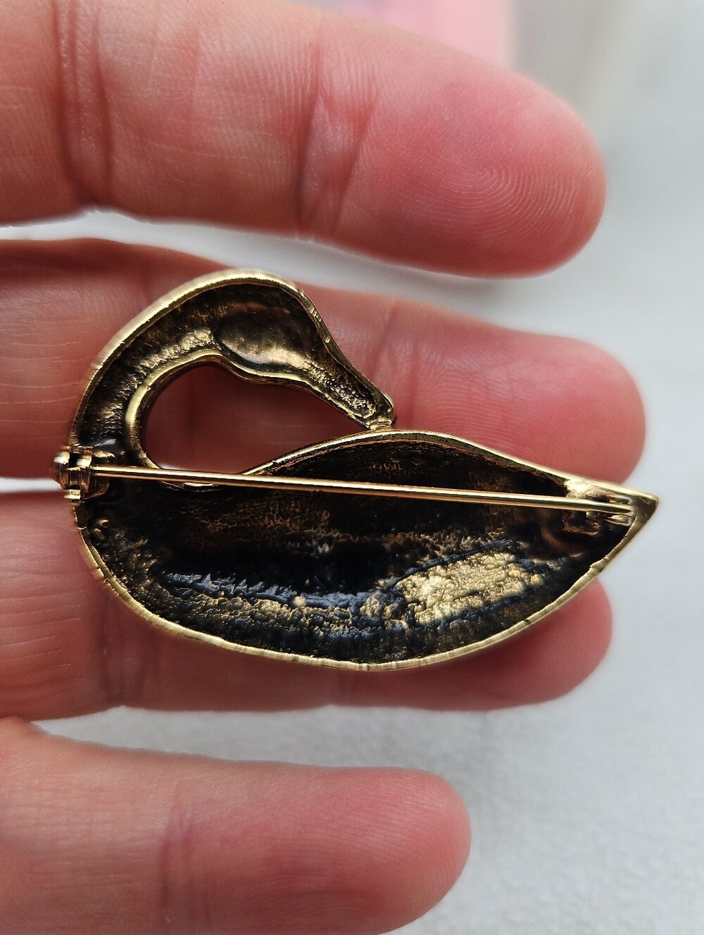 Brass Goose Brooch Pin - Unbranded - Picture 3 of 3